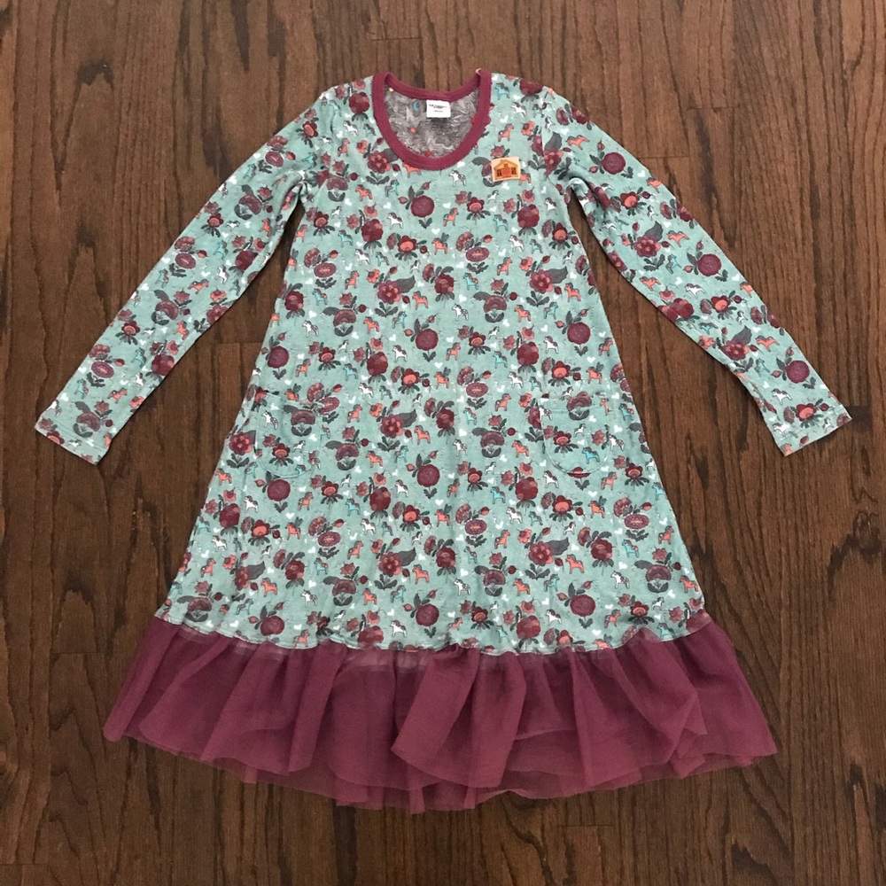 Modeerska Huset Organic Unicorn + Floral Dress